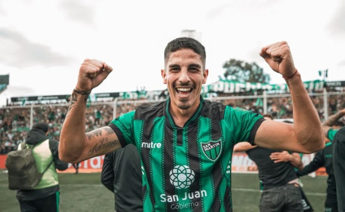 Vuelve el goleador del ascenso: San Martín repatria a Nazareno Fúnez